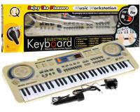 Gyerek szintetizátor 61 billentyűvel és mikrofonnal